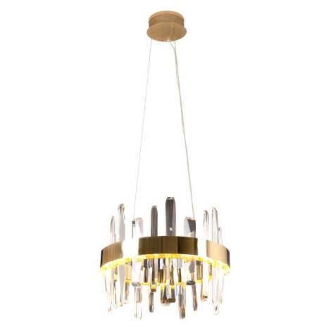Lampadario Prince oro con cristalli Ø40 LED 21W Maxlight