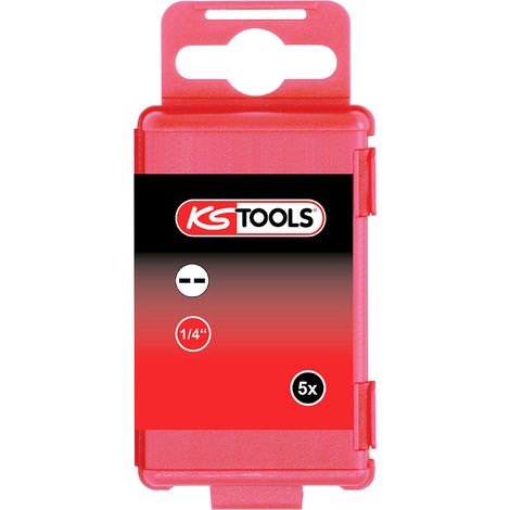 KS Tools 1/4 Bit Spanner, 75 mm, 4 mm, 5er Pack