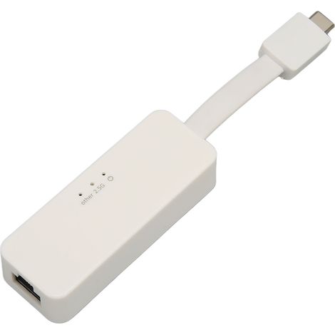 Adaptateur Ethernet USB-C Gigabit 2500Mbps, Plug & Play, Compatible PC, MacBook, iPad, Smartphone, Connexion Réseau Filaire Stable, Blanc (1/5)