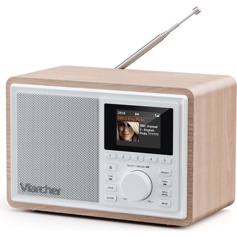 Radio numérique DAB+/FM avec Bluetooth et double alarme (1/5)