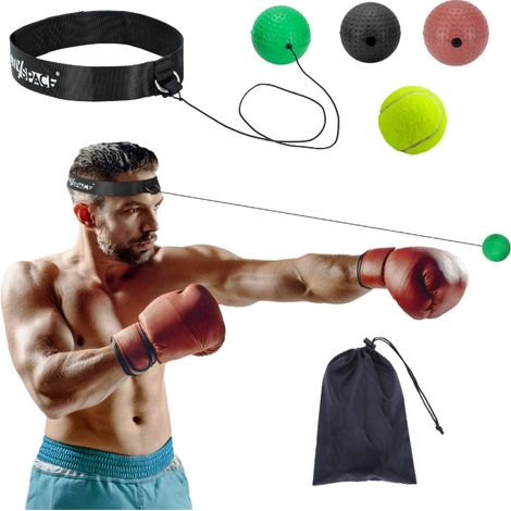 4 balles de réflexe de combat + sac (1/5)