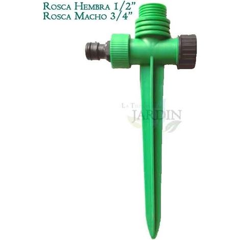 Picchetto Porta Irrigatore in Plastica Femmina 1/2'' Maschio 3/4'' (1/5)