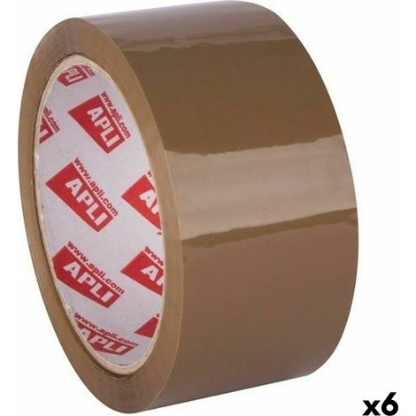 Nastro Adesivo Apli Marrone 48 mm x 66 m (6 Unità) (1/2)