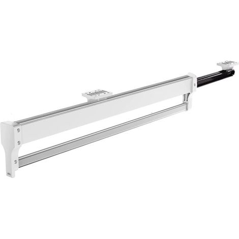 Tringle à vêtements Extensible permettant de Sortir Les cintres, Barre télescopique réglable, 40cm, Blanc (1/5)