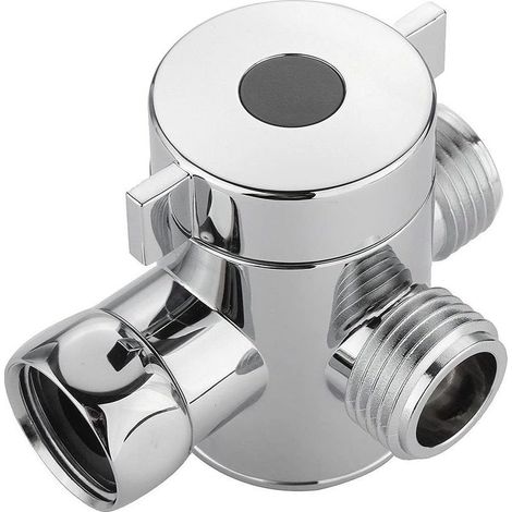 Inverseur de Douche à Trois Voies, Inverseur de Douche, Inverseur de Douche G1 / 2, pour Douchette, Inverseur en T, Bidet de Toilette, Bras de Douche, Évier de Cuisine (1/5)