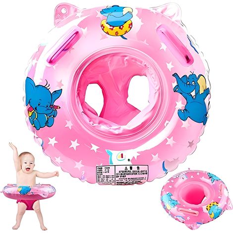 Bouée de natation pour bébé, bouée gonflable avec siège flottant pour enfants de 6 mois à 6 ans (bleu) (1/5)