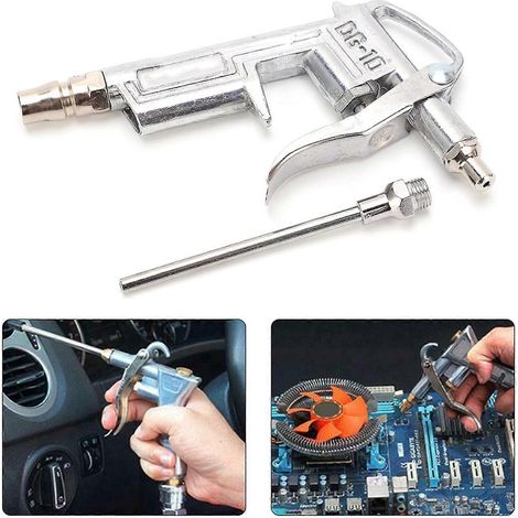 Pistolet à air comprimé haute pression, souffleur pneumatique en acier inoxydable, accessoire pour compresseur d'air, outils (1/4)