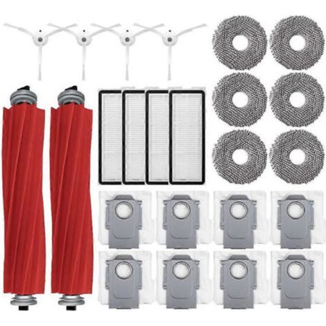 Zubehör für den Roborock Q Revo MaxV/Qrevo MaxV Saugroboter: Staubbeutel, Hauptseitenbürste, HEPA-Filter und Reinigungstücher