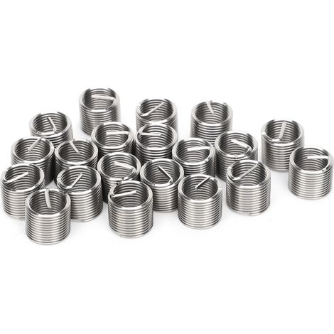 20 Stück Gewindereparatur-Reduziermuttern, Gewindeumrüsthülsen, Buchsen, Schraubenbefestigung M12 x 1,25/1,5D (1/5)