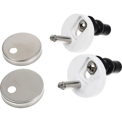 Charnières Acier pour de en Siège Toilette, Noir (1/5)