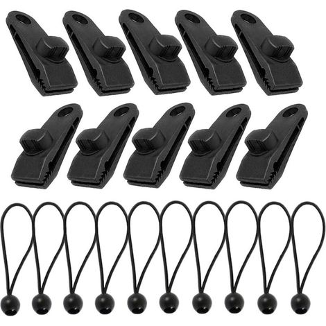10 Sets Planenclips, Planenclips, Zeltclips, Poolplanenspanner, Zeltclip, Planenspanner Perfekt zum Spannen von Planen, Zelten, Markisen, Bannern (1/5)