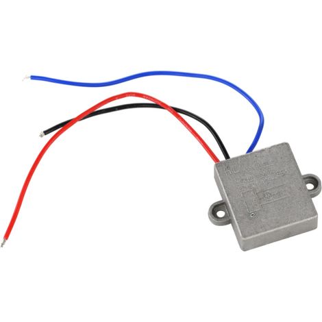 Trade-Shop Vollmetall Anlaufwiderstand / Sanftanlauf / Softstart mit Ösen 12A 230V inkl. 3 Kabel für Maschinen mit bis zu 250V Stromlast / staubdicht