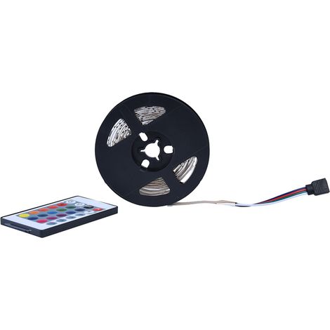 Ruban LED 5050 RGB flexible USB 5V, bandeau lumineux 1m 30 LEDs pour rétroéclairage TV, décor maison, couleur changeante, alimentation par port USB. (1/5)