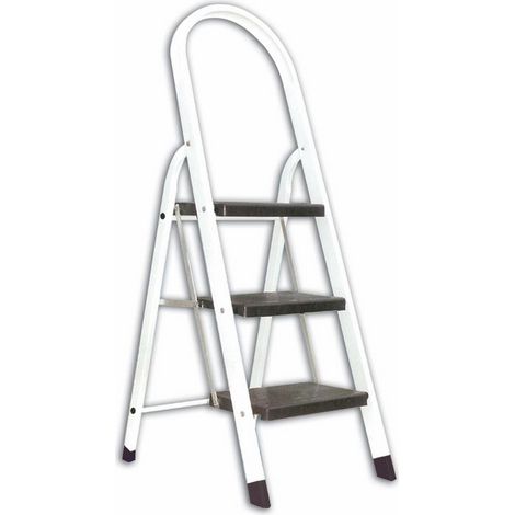 Sgabello scala scaletta in Alluminio Verniciato Mast 5 Gradini Altezza 1,23 mt (1/2)