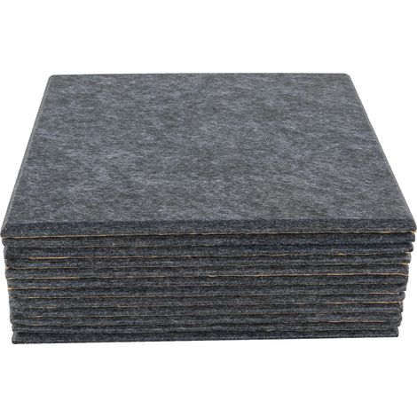 Panneaux Acoustiques, Absorbants de Son, Installation Facile, Gris Foncé (1/2)