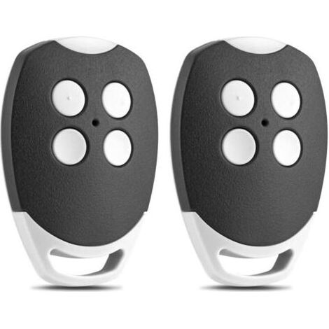 Télécommande de rechange compatible avec Ditec GOL4 BIXLP2, BIXLS2, BIXLG4 – code roulant 433 MHz – lot de 2 pièces pour porte de garage (1/5)