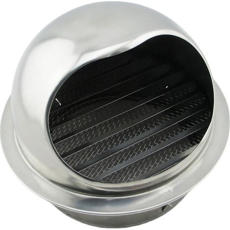 Ventilation Grille Grille d'aération ronde en acier inoxydable 304 - Rond Grille de Ventilation pour pot d'échappement de mur extérieur, air frais, hotte d'échappement (160 mm) - Bluedeer (1/4)