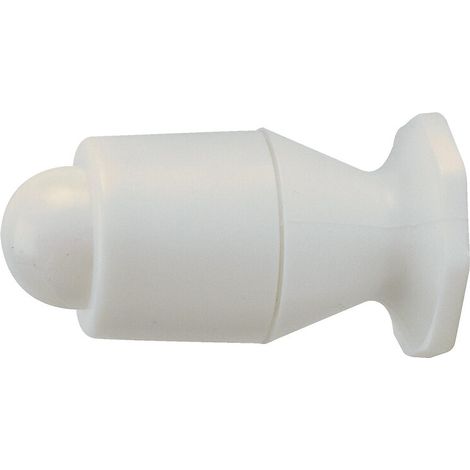 Butoir de plinthe en plastique diamètre 32 en longueur 68 coloris blanc - GUITEL-POINT M