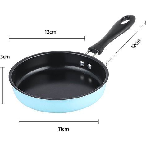 Mini-cuisine pour enfants, véritable poêle à frire, petite poêle en fonte antiadhésive, idéale pour cuisiner et préparer des petits pots pour bébés. (1/5)