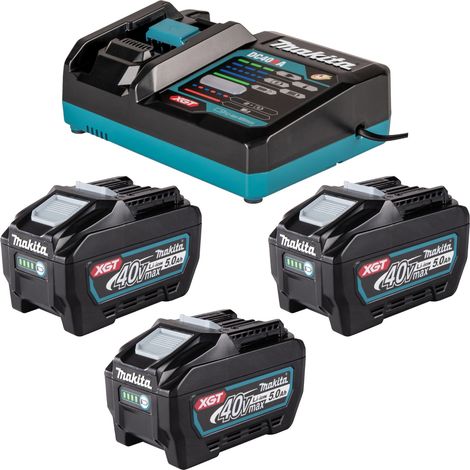 Makita Power Source Kit 3x BL 4050 F batería 40 V máx. 5,0 Ah XGT + cargador DC 40 RA (1/4)