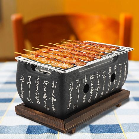 Rechteckiger Ofen, japanische Küche, Holzkohleofen, japanischer Spiritusgrill (1/5)