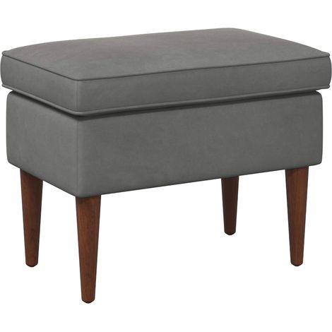 vidaXL  Foot Stool  Dark Grey 55 x 35 x 41 cm Velvet