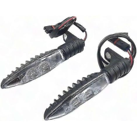 Universelle LED-Motorradblinker für BMW R1200GS Adventure, F650GS, R1200R, S1000R/RR, F800GS, K1300S, G310R/GS – Ultrahelle, bernsteinfarbene Blinker, 2er-Pack, motorradkompatibel, IP67 wasserdicht (1/5)