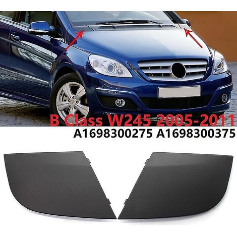 Cache-charnière de capot moteur, cache-évacuation d'eau, protection d'angle de capot pour Mercedes Classe B W245 (2005-2002) (1/4)