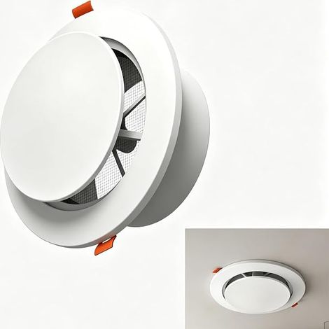 100CM ABS Ventile à plat, Ventilateur (1/5)