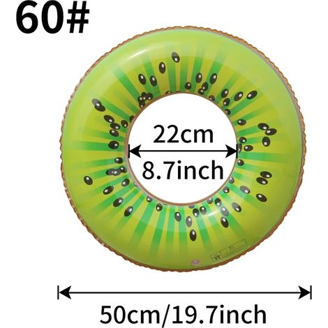(60) Bouée gonflable, tapis flottant, matériau PVC épais, jouet aquatique d'été pour la plage.