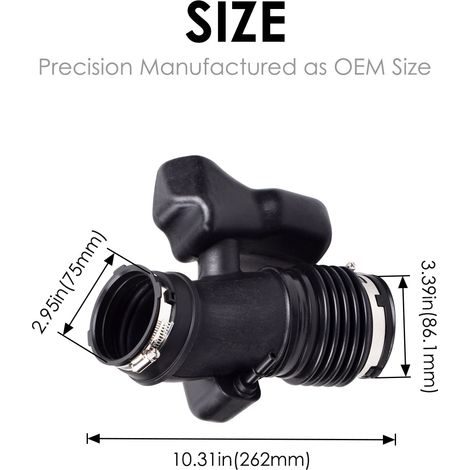 25783713 Air purifier intake hose is suitable for 09-11 GMC Acadia Chevrolet Buick (1/4)