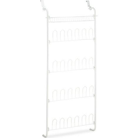 Scarpiera sospesa moderna 4 livelli 80 x 20 x 60 cm pratica salva-spazio in plastica nera 130006873