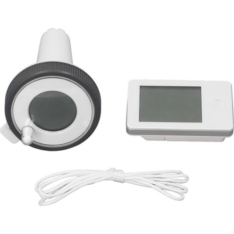 Kabelloser Solar-Pooltemperaturmesser, hochpräzise IPX8, wasserdicht, LCD-Bildschirm, schwimmender digitaler Sensor