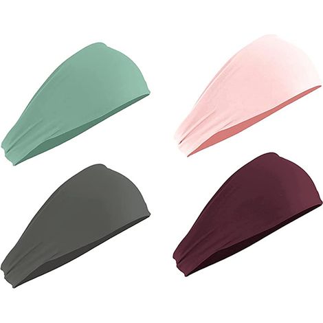 Bandeaux de sport pour femmes, course à pied, sport, larges bandeaux anti-transpiration, accessoires de yoga, salle de sport, bandeau élastique, bandeau anti-transpiration (1/5)