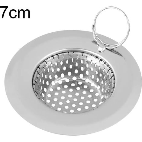 (7cm)1PC Kitchen Sink Strainer Bath Basin Drain Filter with Large Wide Rim Catcher Cover Cap Plug (1/4)