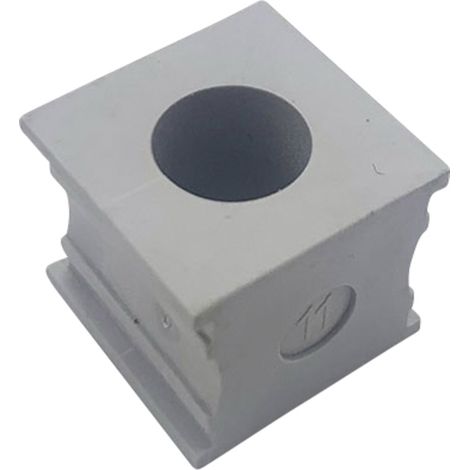 TRU COMPONENTS ELT 11 Kabeldurchführung geschlitzt Klemm-Ø (max.) 12 mm Elastomer Grau 1 St. (1/3)
