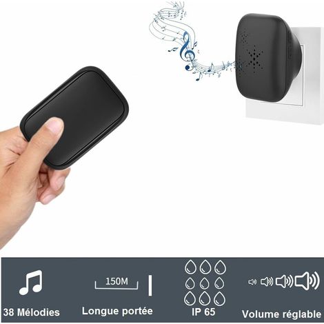 Kit de sonnette sans fil et sans pile - autonome-AquaForge