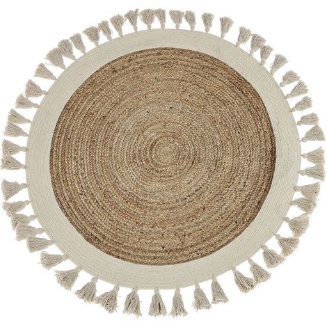 Rug SAMSUN Beige ø 120 cm Jute