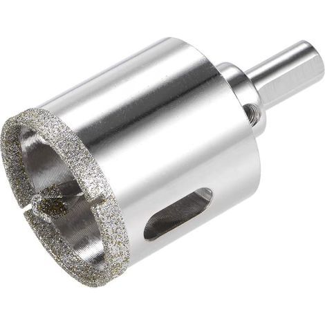 Diamond drill bit with positioning bit, hole saw for glass - shank diameter 10 mm, diameter 35 mm, hole depth 36 mm