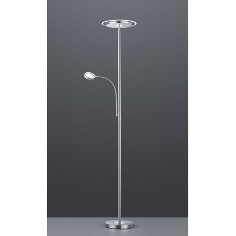 LED-Stehlampe mit dimmbarem Lesespot Ackbar Nickel Trio Lighting (1/2)