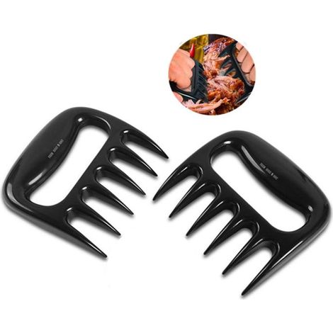 Griffes a viande pate - Lazozo - d'ours separateur dechiqueteur barbecue cuisine ustensile accessoire pas cher ensemble hacher fou (1/4)