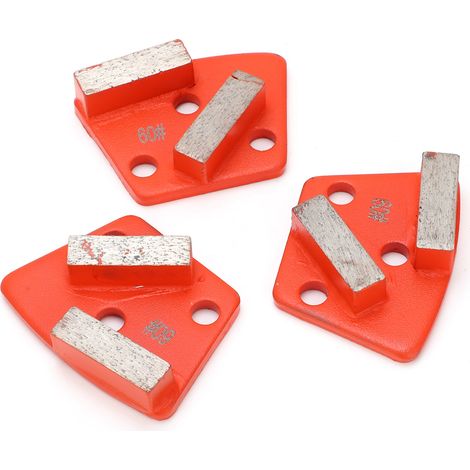 3 Pièces Disques Diamant Trapézoïdaux pour Béton, Lames de Coupe Agressives à 2 Longues Dents Orange 60 (1/5)