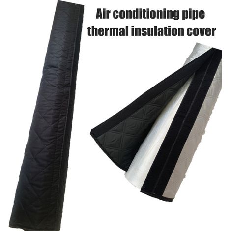 Gaine Flexible pour Climatisation avec Isolation en Aluminium - Rouleau de Gaine Aluminium Feutre Oxford 59x21 Pouces Noir/Silver pour Ventilation Exhaust 5-6" Diamètre - Kit 1 Pièce (1/5)