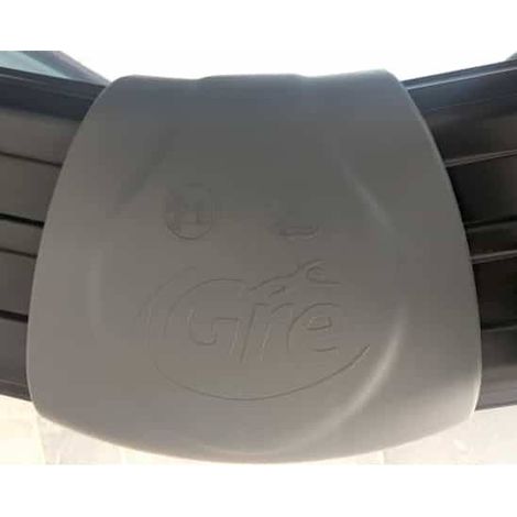 Protezione in pvc grigia per coprire i giunti dei profili superiori