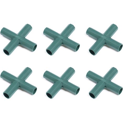 Mano 16mm Tomatenclip aus grünem PP-Holz - 6-teiliges Verbindungsstück für Rankgitter