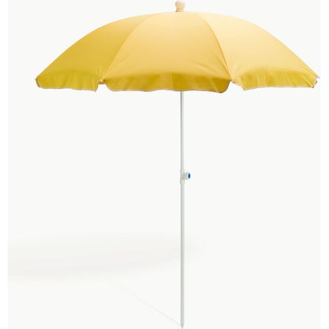 Strandschirm gelb 180 cm UV30 Sonnenschirm Gartenschirm Schirm (1/7)