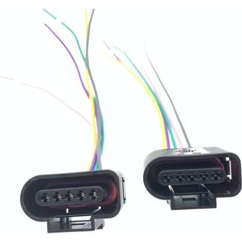Connecteur de faisceau de capteur de débitmètre d'air compatible avec Audi A6L, C6 3.0, A4, A4L, Q5, Q7, Phaeton (1/4)