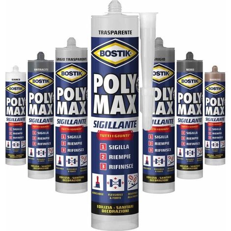 Bostik PolyMax Sigillante - Versatile e Resistente per Interni ed Esterni Bostik Poly Max Sigillante - Grigio