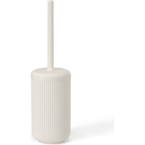 Portascopino bianco crema in plastica rigida cannettata Arizona (1/5)