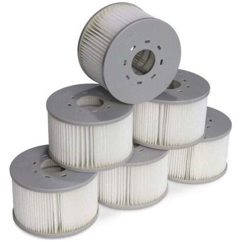 Lot de 6 filtres pour spas gonflables MSPA V2 Ø106cm – Cartouches filtrantes 90 plis – Faciles à nettoyer – Compatible avec plusieurs modèles (1/3)